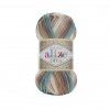 Příze Diva batik 4603 tyrkysovo-hnědo-světlá