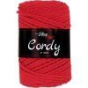 Cordy šňůry 3mm - 8009 červená
