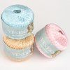 Příze Venera - viskóza s flitry -  1612 světle hnědá stříbrné flitry