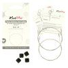 knitpro petite transparent ss fixed lanka na ihlice 80cm