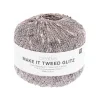 příplet tweed glitz pink