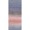 Příze  Mohair Delicate Colorflow 28098 fialovo-šedo-lososová