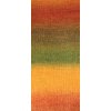 Příze  Mohair Delicate Colorflow 28203 oranžovo-rezavo-zelená